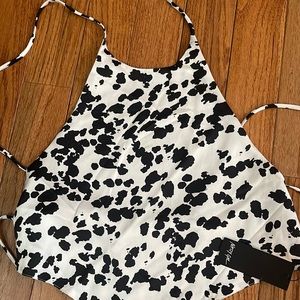 Brand new With tags, Nasty Gal Animal Print Halter Tie Back Top